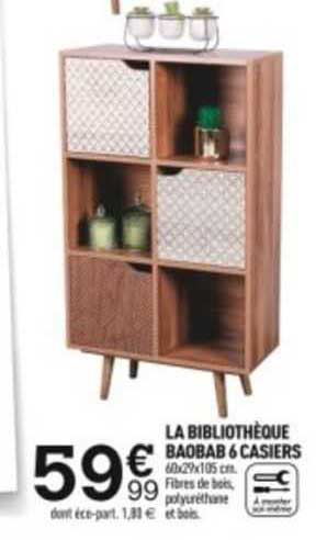 la bibliothèque baobab 6 casiers