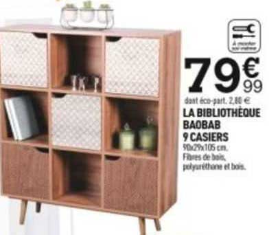 la bibliothèque baobab 9 casiers