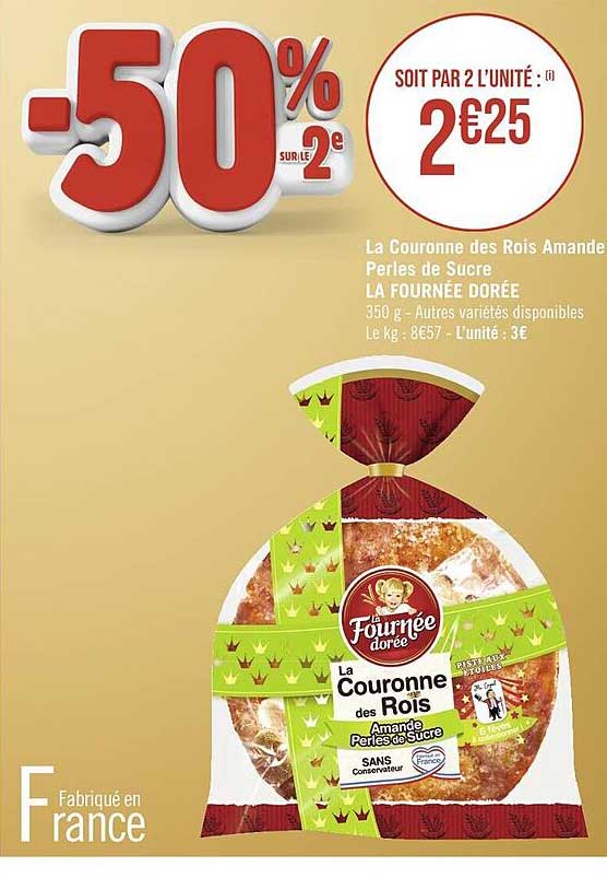 la couronne des rois amande perles de sucre la fournée dorée