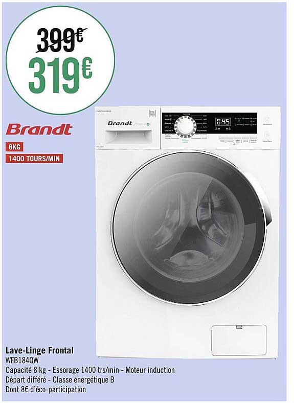 lave-linge frontal brandt