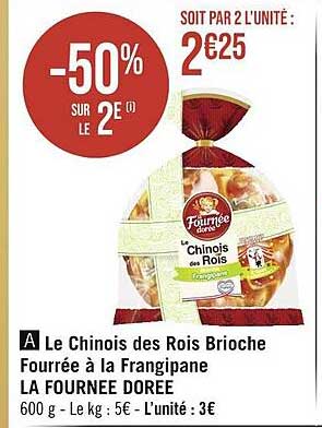 le chinois des rois brioche fourrée à la frangipane la fournée dorée