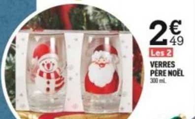 les 2 verres père noël