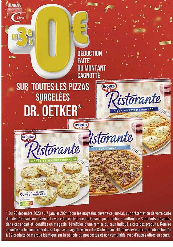les pizzas surgelées dr. oetker