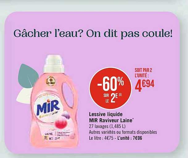 Lessive Liquide Mir Raviveur Laine