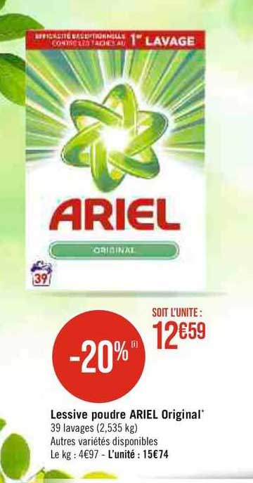 Lessive Poudre Ariel Original