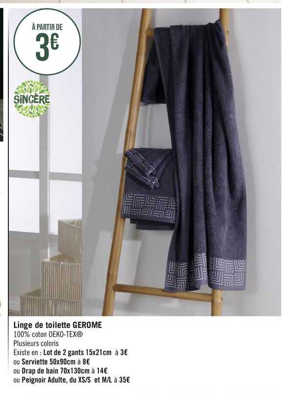 Linge De Toilette Gerome Sincère