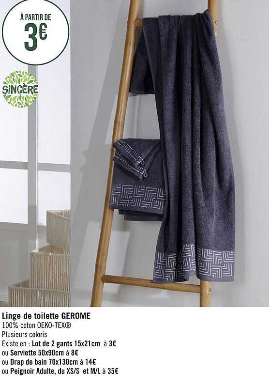 Linge De Toilette Gérome Sincère