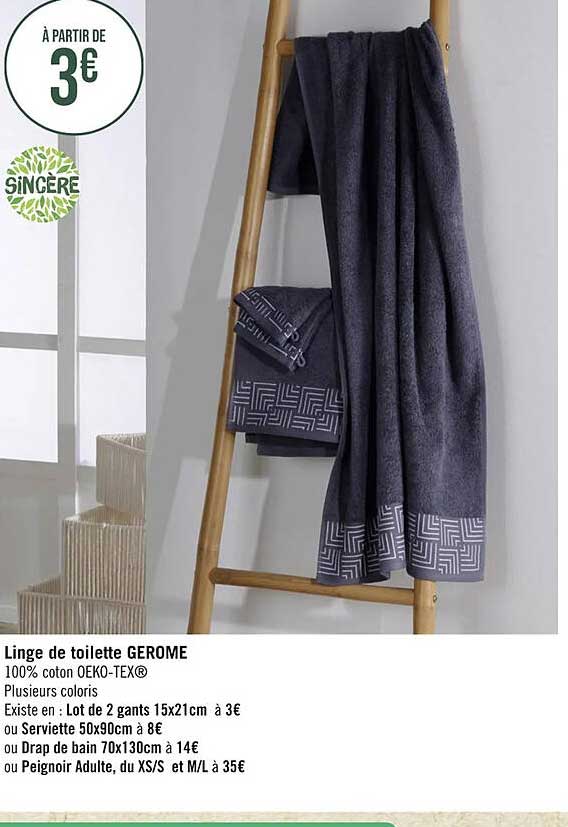 Linge De Toilette Gérome Sincère