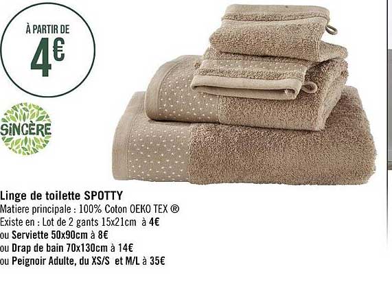Linge De Toilette Spotty Sincère