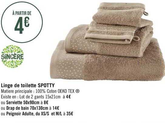 Linge De Toilette Spotty Sincère