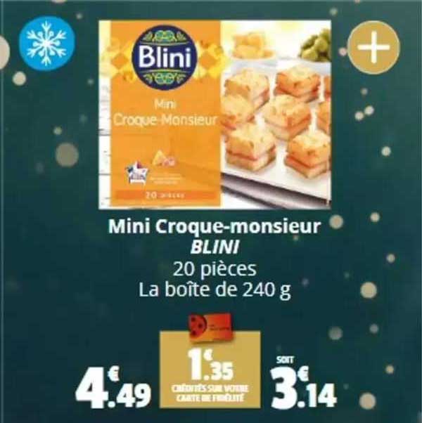 mini croque-monsieur blini