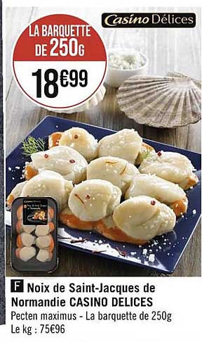 noix de saint-jacques de normandie casino délices