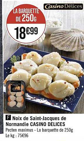 noix de saint-jacques de normandie casino délices