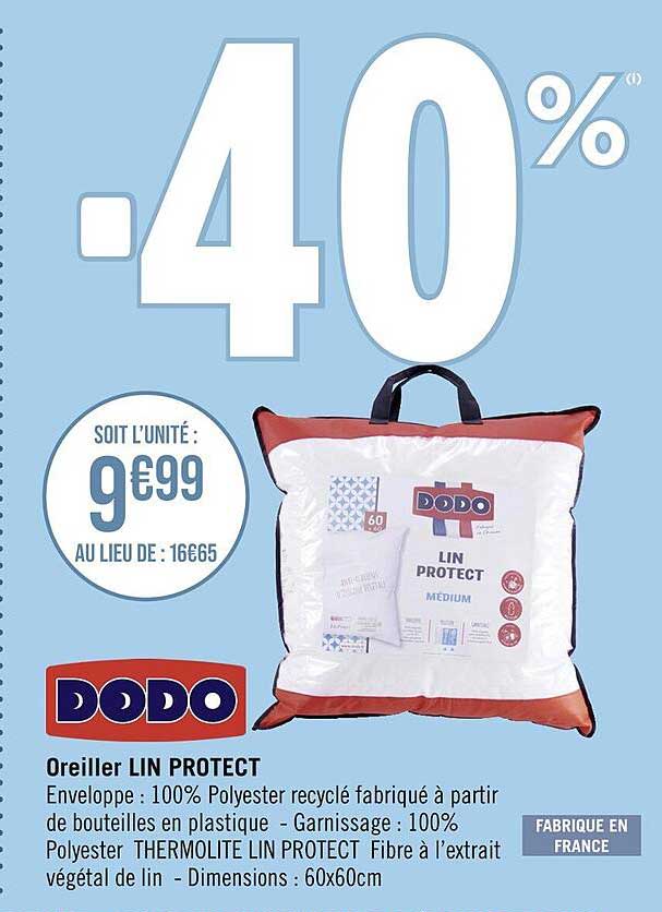 oreiller lun protect dodo