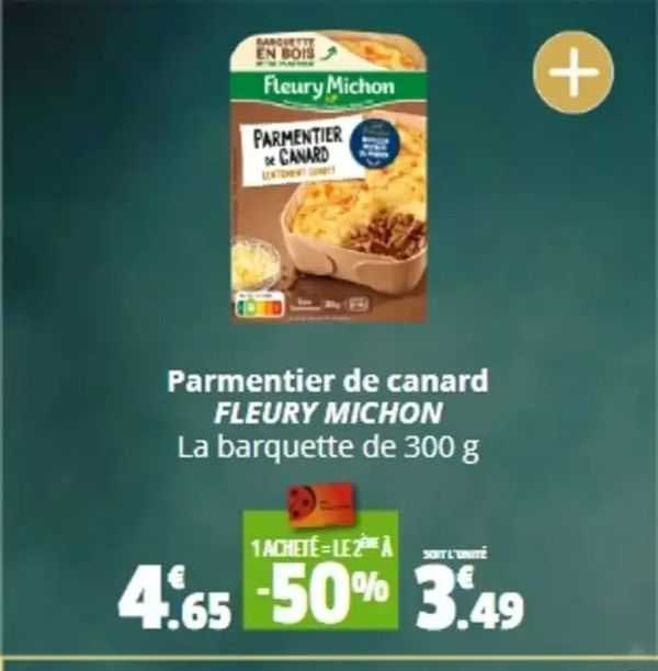 parmentier de canard fleury michon