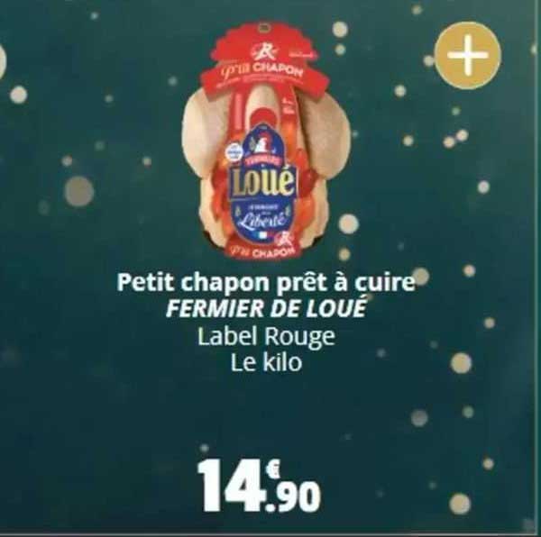 petit chapon prêt à cuire fermier de loué label rouge
