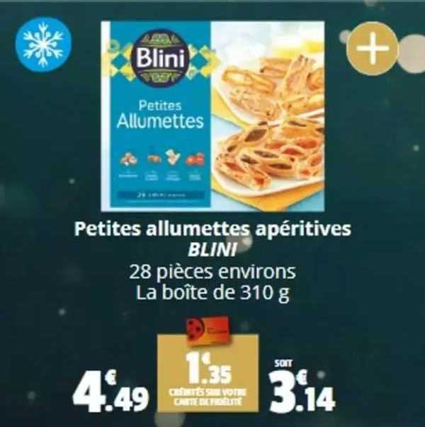 petites allumettes apéritives blini