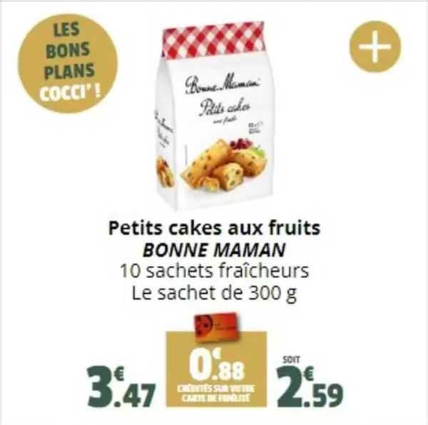 petits cakes aux fruits bonne maman