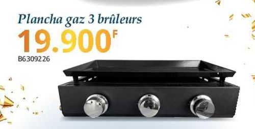 plancha gaz 3 brûleurs