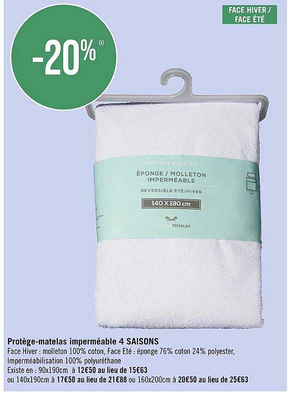 protège-matelas imperméable 4 saisons