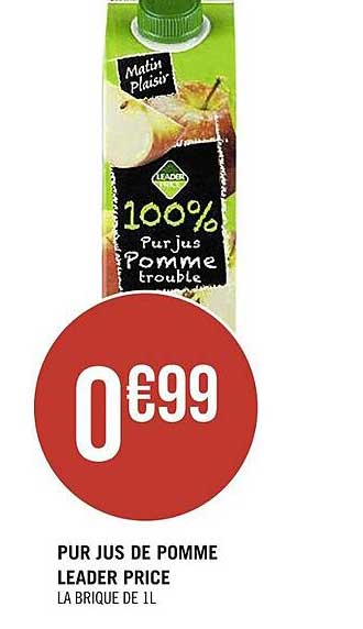 pur jus de pomme leader price