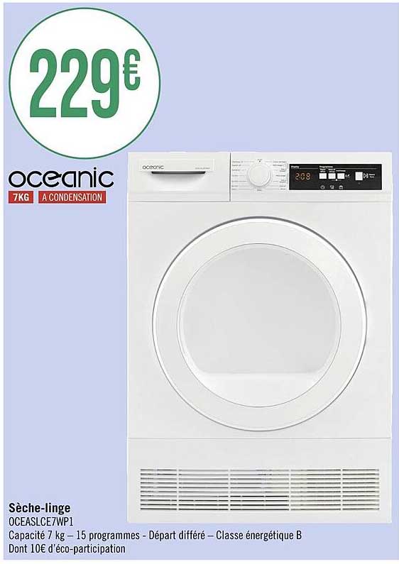 sèche-linge océanic