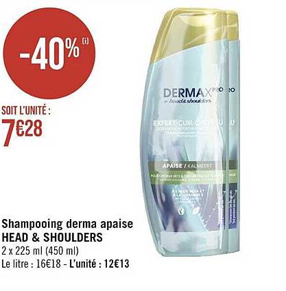 shampooing derma apaise head & shoulders
