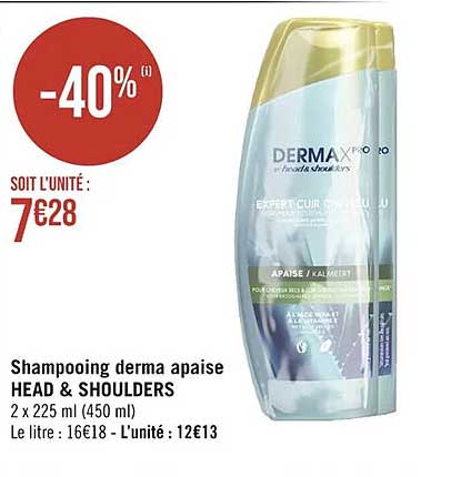 shampooing derma apaise head & shoulders