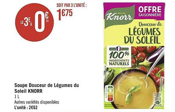 Soupe Douceur De Légumes Du Soleil Knorr