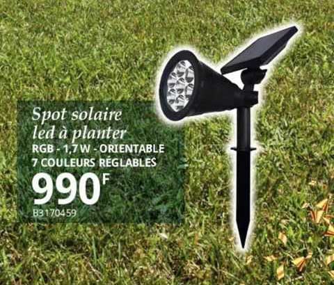 spot solaire led à planter