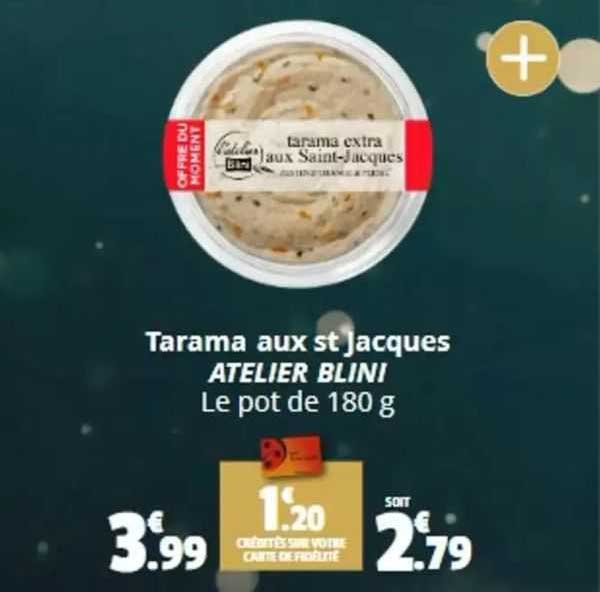 tarama aux st jacques atelier blini