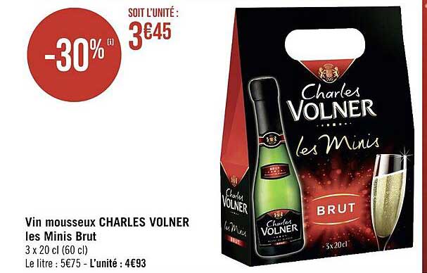 vin mousseux charles volner les minis brut