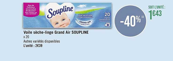 voile sèche-linge grand air soupline