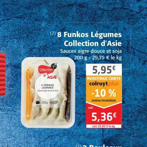 8 Funkos Légumes Collection D'asie