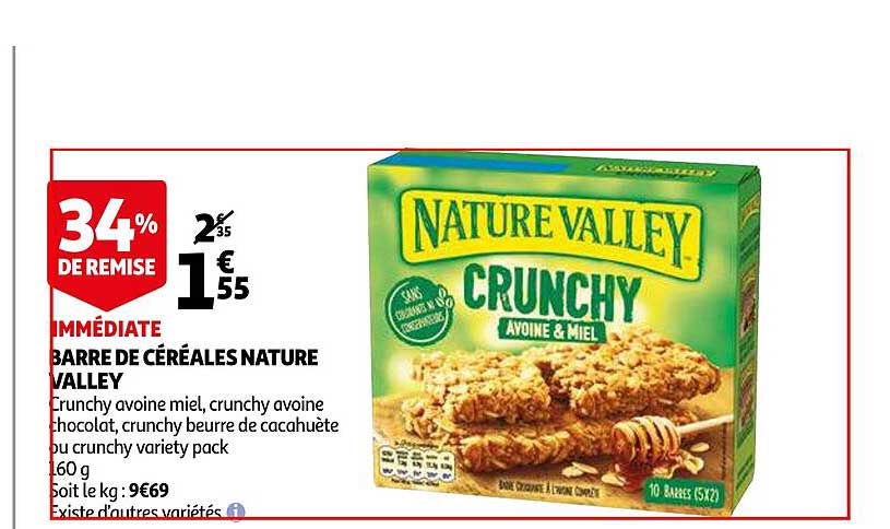 barre de céréales nature valley
