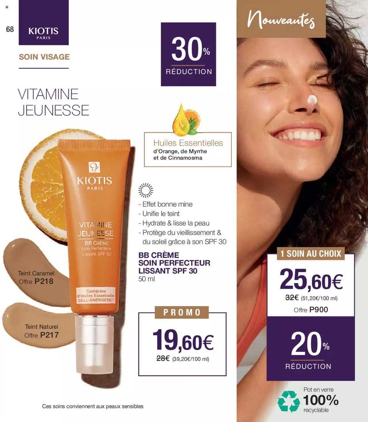 bb crème soin perfecteur lissant spf 30 kiotis