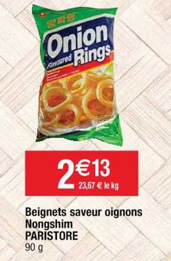 Beignets Saveur Oignons Nongshim Paristore