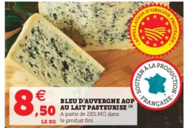 Bleu D'auvergne Aop Au Lait Pasteurisé