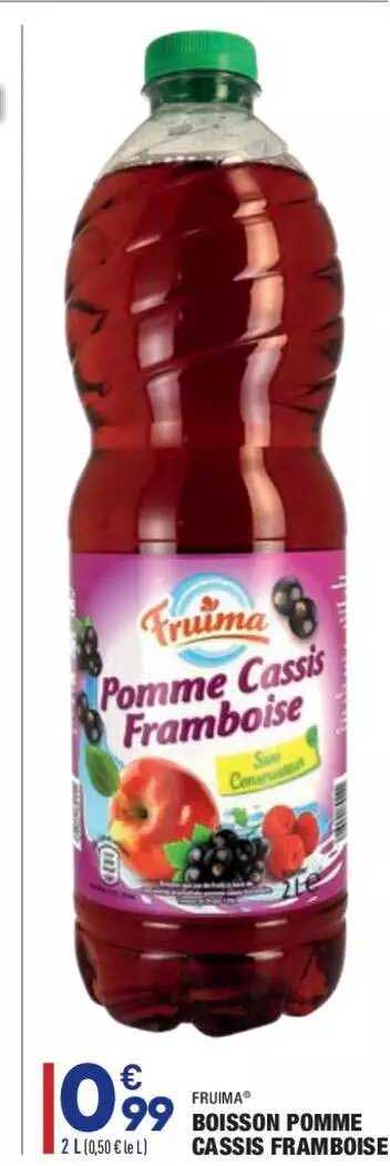 Boisson Pomme Cassis Framboise Fruima