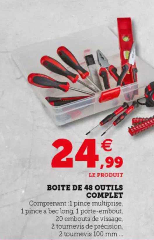 Boîte De 48 Outils Complet