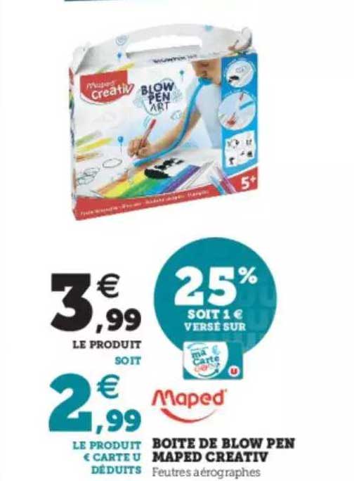 boîte de blow pen maped creativ