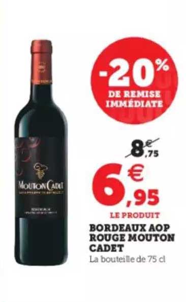 bordeaux aop rouge mouton cadet