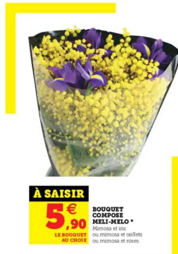 bouquet composé méli-mélo