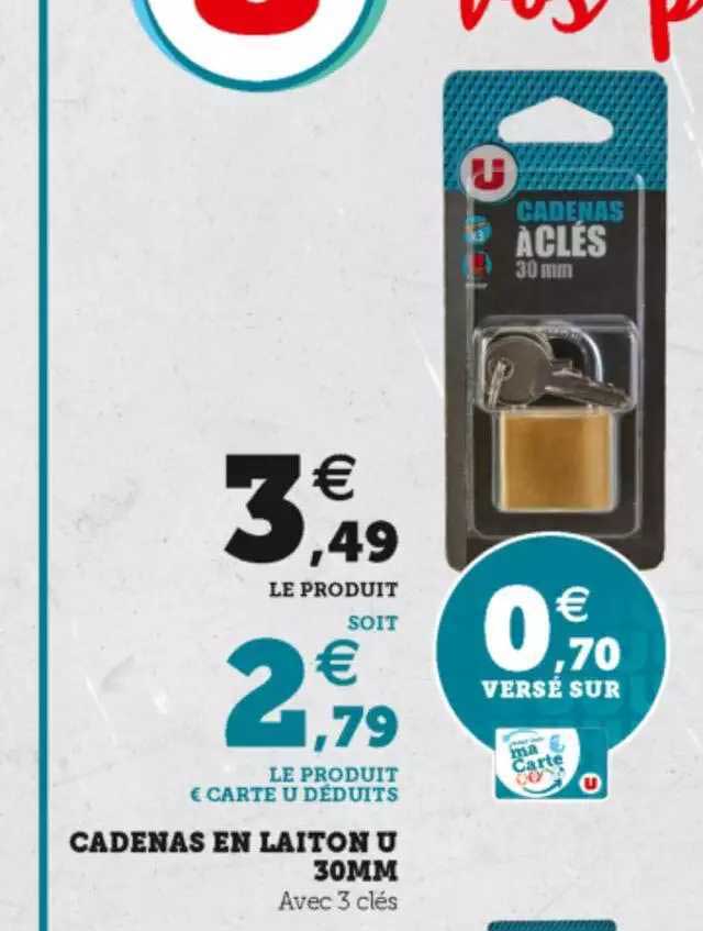 cadenas en laiton u 30mm