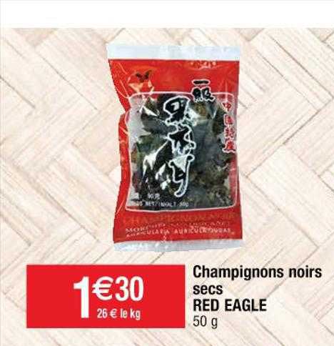 champignons noirs secs red eagle