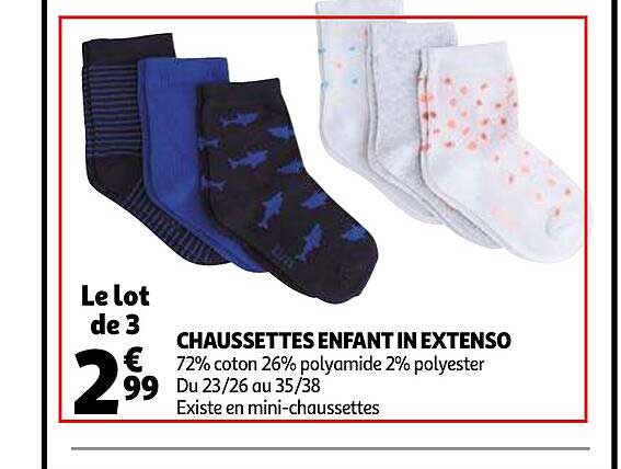 chaussettes enfant in extenso