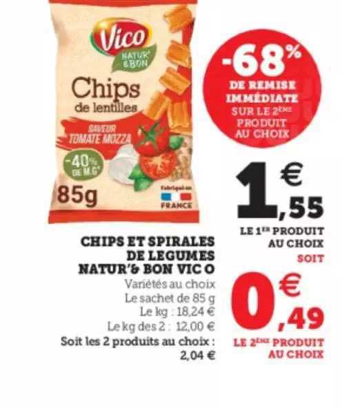 Chips Et Spirales De Légumes Natur' & Bon Vico