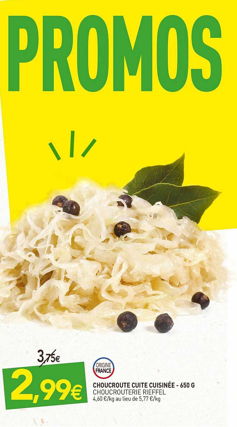choucroute cuite cuisinée - choucrouterie rieffel - 650 g