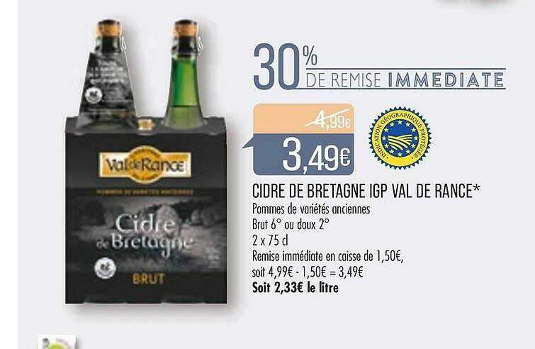 cidre de bretagne igp val de rance