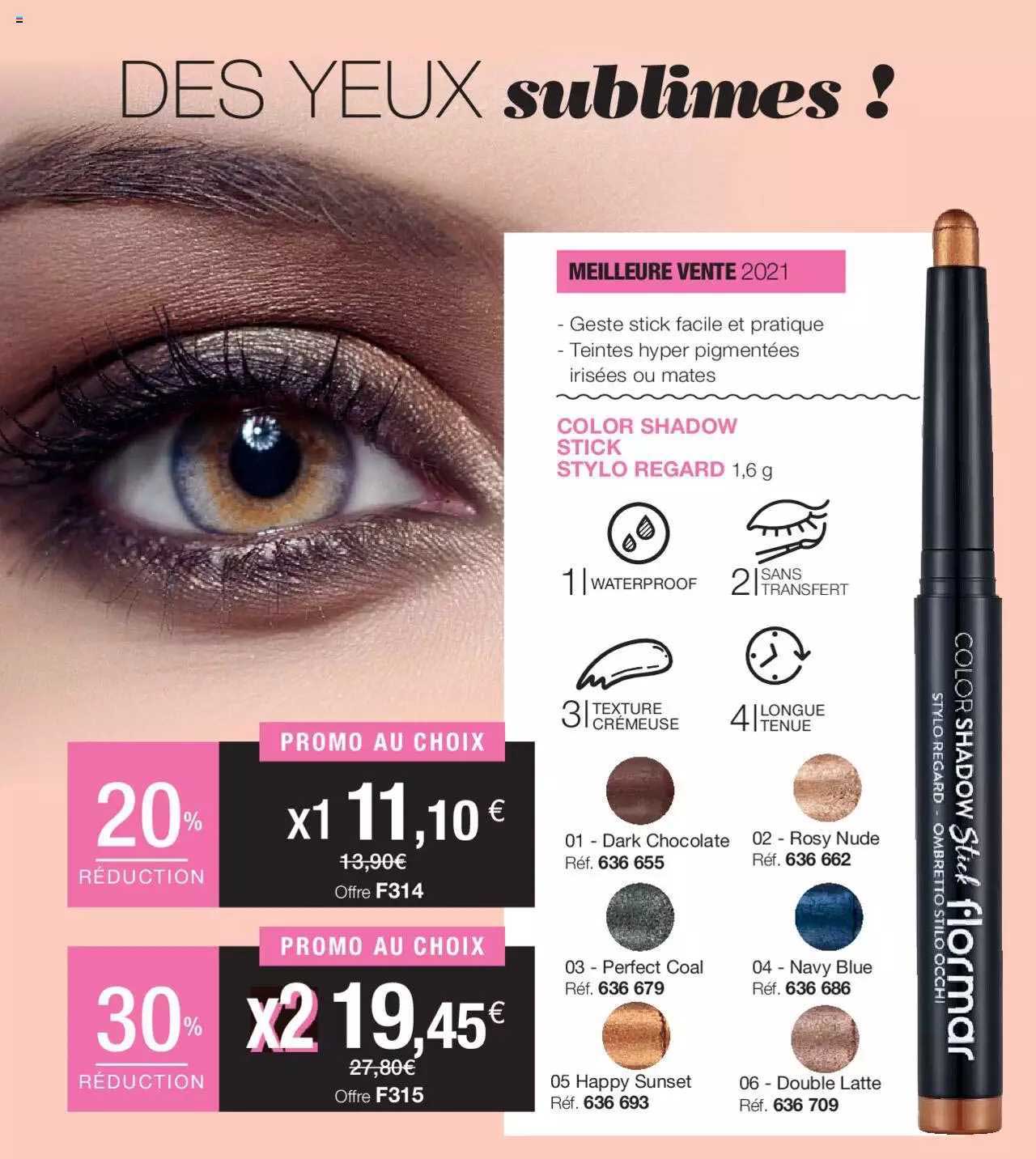 color shadow stick stylo regard